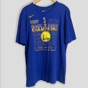 Nike 2018 Warriors Back 2 Back Champs
